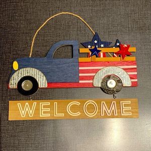 Patriotic Welcome Sign